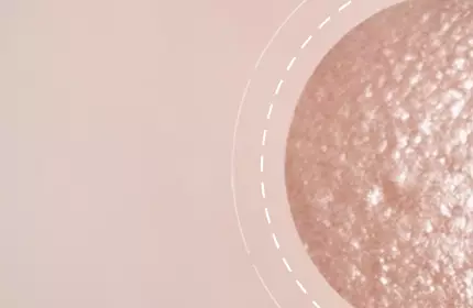 Close-up of smooth skin texture with soft focus, featuring a circular detail highlighting a slightly textured area.