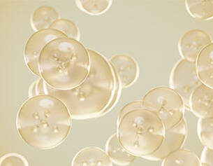 Des bulles translucides flottent dans un fond doux, evoquant une atmosphere legere et aerienne.