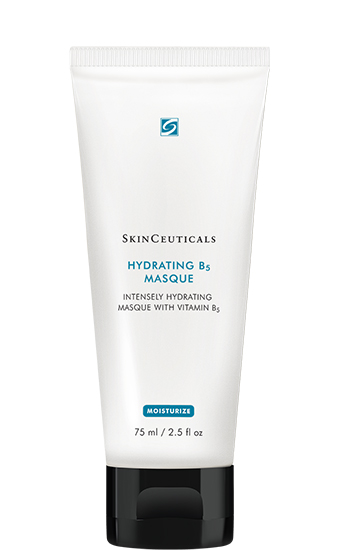 Hydrating B5 Masque:   Masque contenant de l'acide hyaluronique et vitamine B5, formulé pour aider les peaux déshydratées et/ou stressées à retrouver une hydratation optimale.