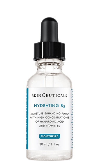 Hydrating B5:   Un sérum sans graisse à base de vitamine B5 et d'acide hyaluronique pour une hydratation optimale, un éclat parfait et un teint plus lisse.
