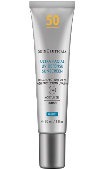 Ultra Facial Defense SPF 50+:  Protection solaire haute protection anti UVA/UVB à large spectre