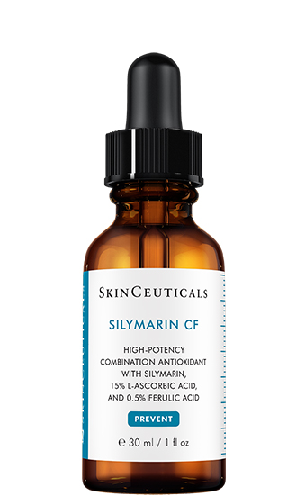 SlinCeuticals Silymarin CF: drievoudig antioxiderend vitamine C-serum met een bewezen combinatie van 0,5% silymarine, 15% L-ascorbinezuur, 0,5% ferulinezuur en 0,5% salicylzuur