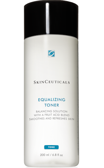 Equalizing Toner: Exfoliërende toner helpt de huid te verfrissen en huidstructuur te verbeteren en tegelijkertijd overtollig residu te verwijderen.